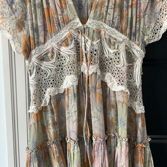 FREE PEOPLE Field of dreams top/dress ivory - Picture 7 of 8